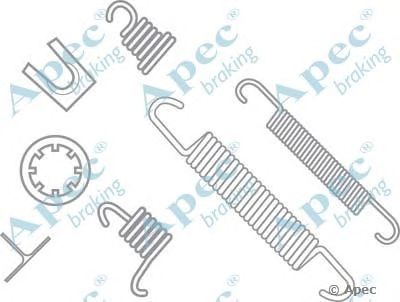 APEC BRAKING kit627 -  Комплектующие, тормозная колодка